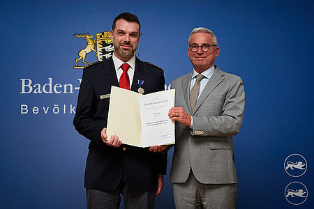 Ehrung das Bevölkerungsschutz-Ehrenzeichen