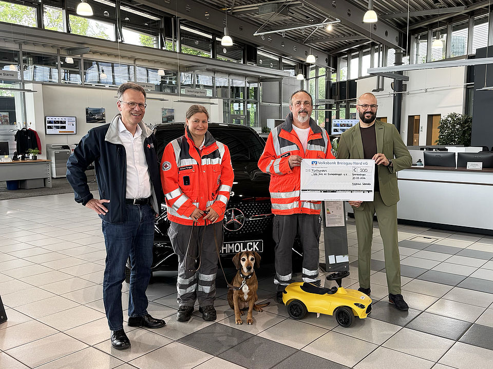 Spendenübergabe Autohaus Schmolck